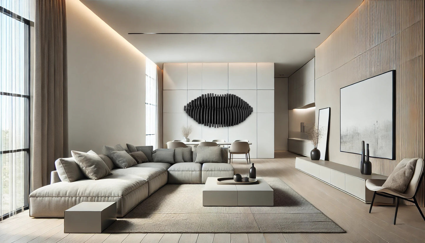 3D Parametric Lips Wall Art